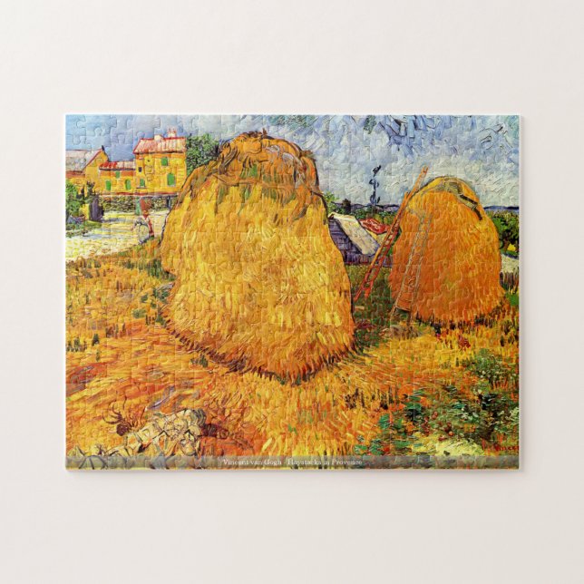 Vincent van Gogh - meules de foin dans le puzzle (Horizontal)