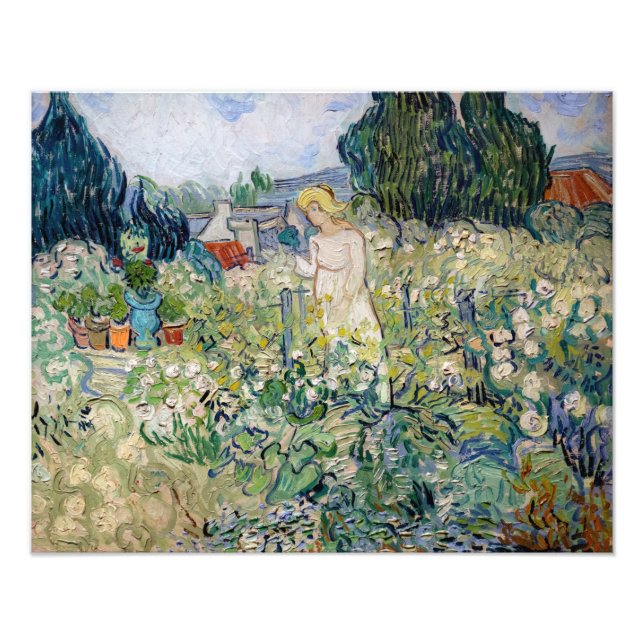 Vincent van Gogh - Miss Gachet in ihrem Garten Fotodruck (Vorne)