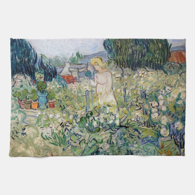 Vincent van Gogh - Miss Gachet in ihrem Garten Geschirrtuch (Horizontal)