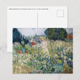 Vincent van Gogh - Miss Gachet in ihrem Garten Postkarte