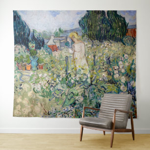 Vincent van Gogh - Miss Gachet in ihrem Garten Wandteppich