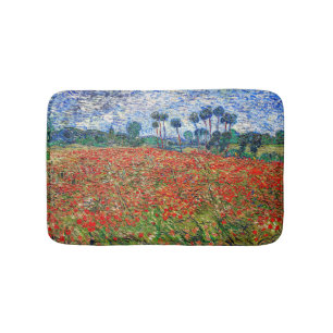 Vincent van Gogh - Mohnfeld Badematte