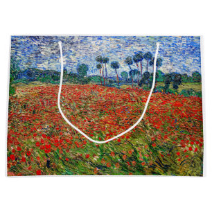 Vincent van Gogh - Mohnfeld Große Geschenktüte