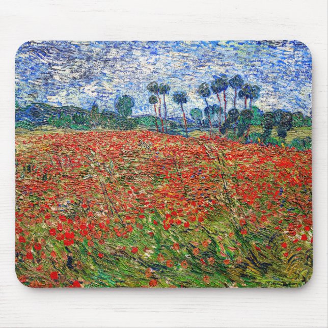 Vincent van Gogh - Mohnfeld Mousepad (Vorne)