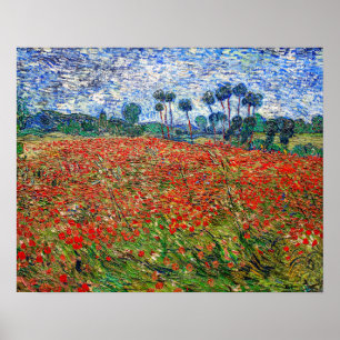 Vincent van Gogh - Mohnfeld Poster