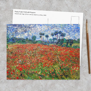 Vincent van Gogh - Mohnfeld Postkarte