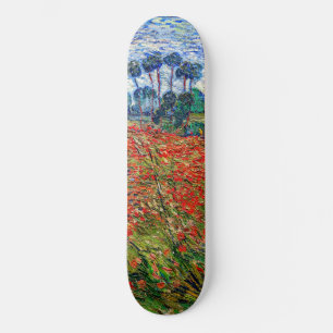 Vincent van Gogh - Mohnfeld Skateboard