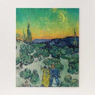Vincent van Gogh - Mondlandschaft mit Paar