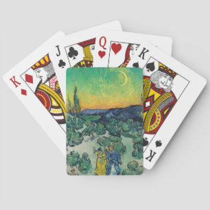 Vincent van Gogh - Mondlandschaft mit Paar Spielkarten