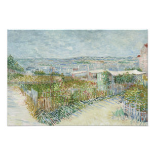 Vincent van Gogh - Montmartre: Hinter dem Moulin Fotodruck