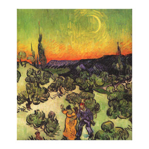 Vincent Van Gogh Moonlit Landschaft Leinwanddruck