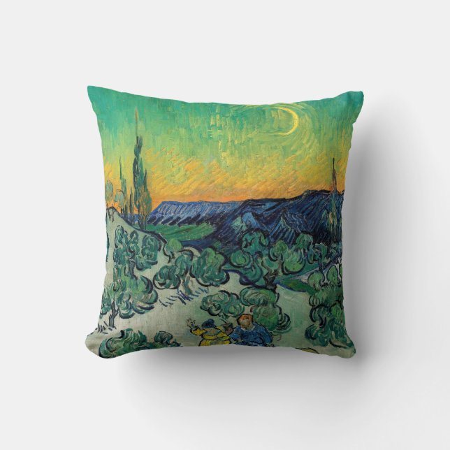 Vincent van Gogh - Moonlit Landschaft mit Paar Kissen (Vorderseite)