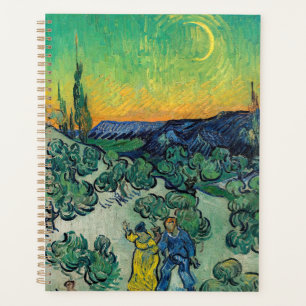 Vincent van Gogh - Moonlit Landschaft mit Paar Planer