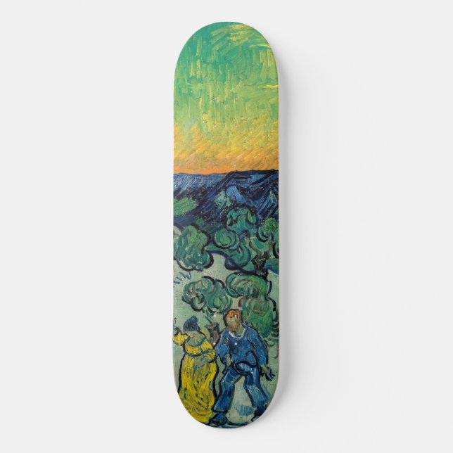 Vincent van Gogh - Moonlit Landschaft mit Paar Skateboard (Vorderseite)