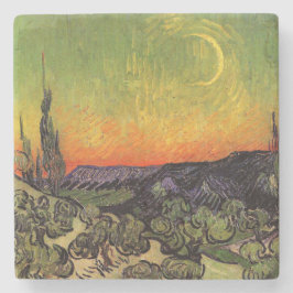 Vincent Van Gogh Moonlit Landschaft Steinuntersetzer