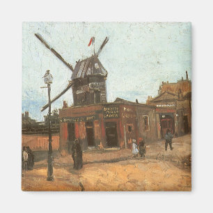 Vincent van Gogh - Moulin de la Galette, Windmill Magnet