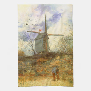 Vincent van Gogh - Moulin de la Galette, Windmühle Geschirrtuch