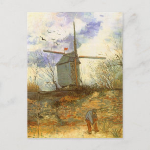 Vincent van Gogh - Moulin de la Galette, Windmühle Postkarte