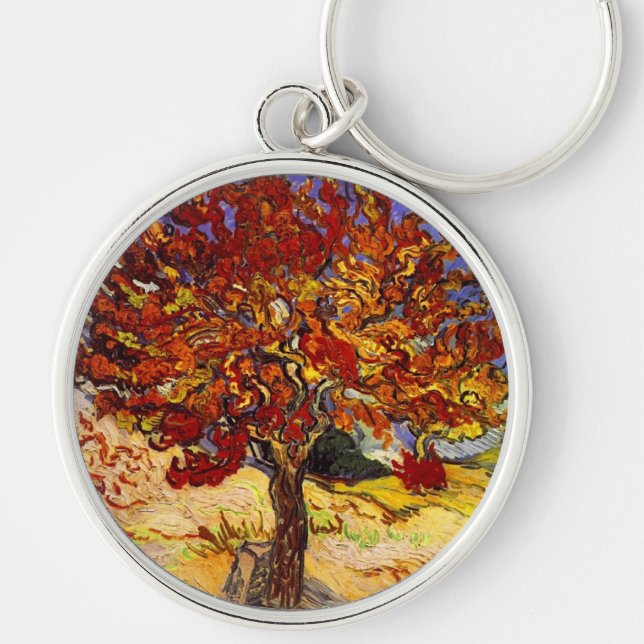 Vincent Van Gogh Mulberry Tree Kunstmalerei Schlüsselanhänger (Vorne)