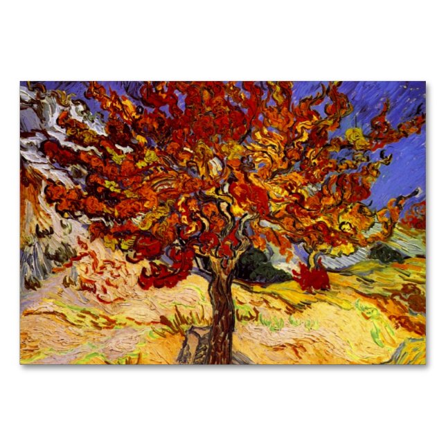 Vincent Van Gogh Mulberry Tree Kunstmalerei Tischnummer (Vorderseite)