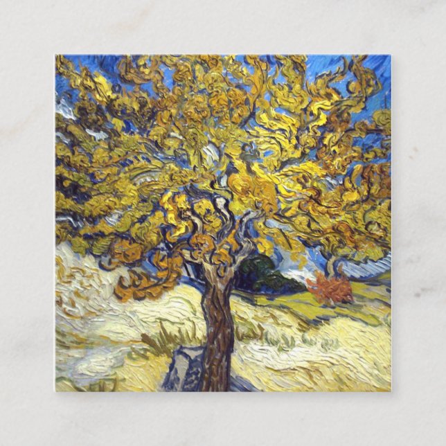 Vincent Van Gogh - Mulberry Tree Quadratische Visitenkarte (Vorderseite)