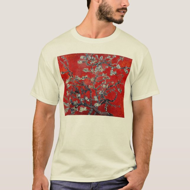 Vincent van Gogh-Niederlassungen mit Mandel-Blüte T-Shirt (Vorderseite)