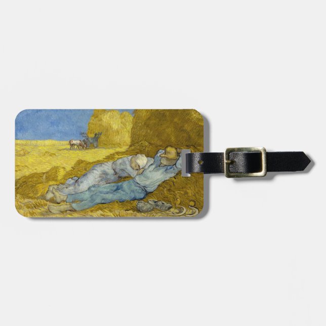 Vincent Van Gogh - Noon, Erholung aus der Arbeit / Gepäckanhänger (Vorderseite horizontal)