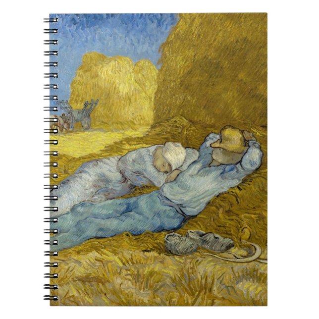Vincent Van Gogh - Noon, Erholung aus der Arbeit / Notizblock (Vorderseite)