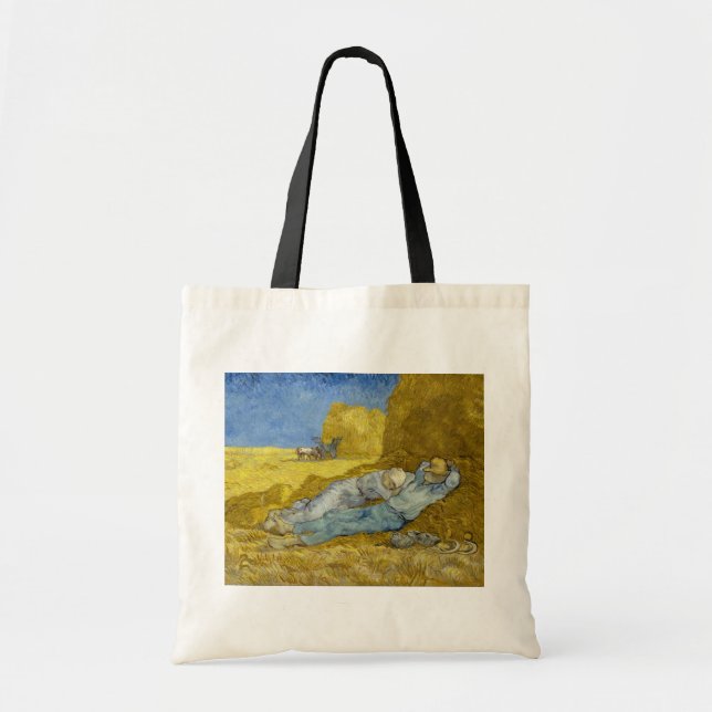 Vincent Van Gogh - Noon, Erholung aus der Arbeit / Tragetasche (Vorne)