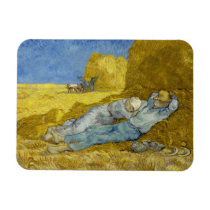 Vincent Van Gogh - Noon, Rest from work / Siesta Magnet