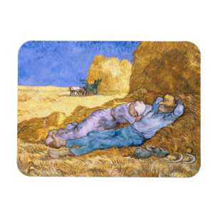 Vincent van Gogh Noon, The Siesta, after Millet Magnet