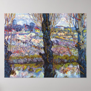 Vincent Van Gogh - Obstgarten in Bloom mit Poplars Poster