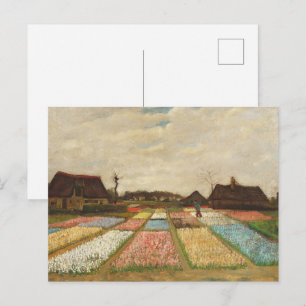 Vincent Van Gogh Ölbild Blumenzwiebelfelder Postkarte
