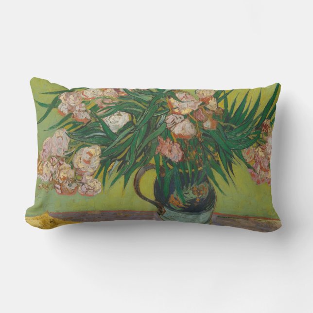 Vincent Van Gogh Oleander Blume Malerei Lendenkissen (Vorderseite)