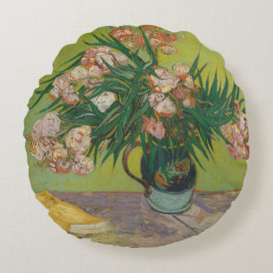 Vincent Van Gogh Oleander Blume Malerei Rundes Kissen