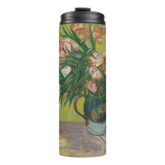 Vincent Van Gogh Oleander Blume Malerei Thermosbecher (Vorderseite)