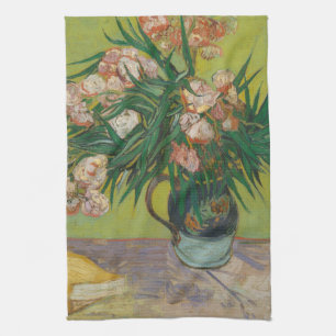Vincent Van Gogh Oleander-Blumenmalerei Geschirrtuch