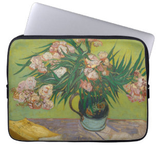 Vincent Van Gogh Oleander-Blumenmalerei Laptopschutzhülle