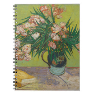 Vincent Van Gogh Oleander-Blumenmalerei Notizblock