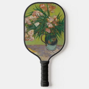 Vincent Van Gogh Oleander-Blumenmalerei Pickleball Schläger