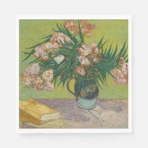 Vincent Van Gogh Oleander-Blumenmalerei Serviette
