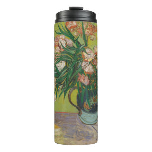 Vincent Van Gogh Oleander-Blumenmalerei Thermosbecher