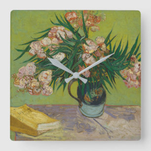 Vincent Van Gogh  Oleander Quadratische Wanduhr