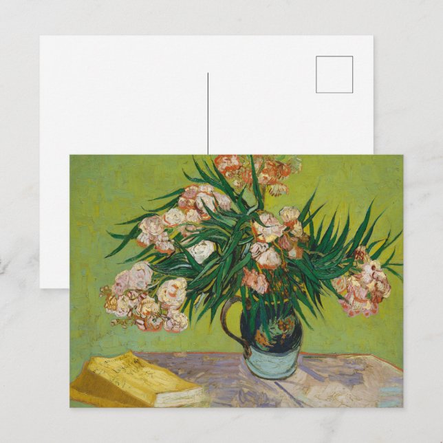 Vincent Van Gogh Oleander Still Life Postkarte (Vorne/Hinten)