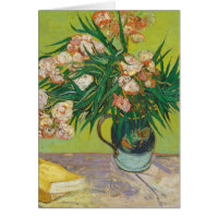 Vincent Van Gogh Oleanders Impressionist Art Card