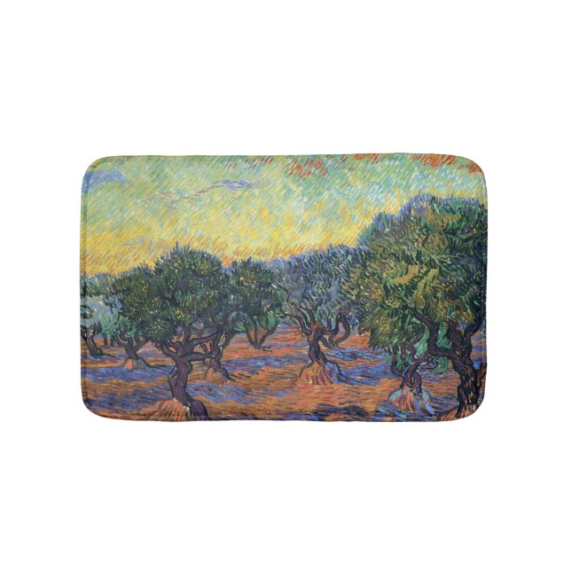 Vincent Van Gogh Olive Grove Impressionismus Art Badematte (Vorderseite)