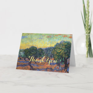 Vincent Van Gogh Olive Grove Impressionismus Art Dankeskarte