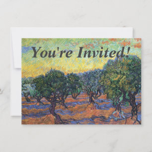 Vincent Van Gogh Olive Grove Impressionismus Art Einladung