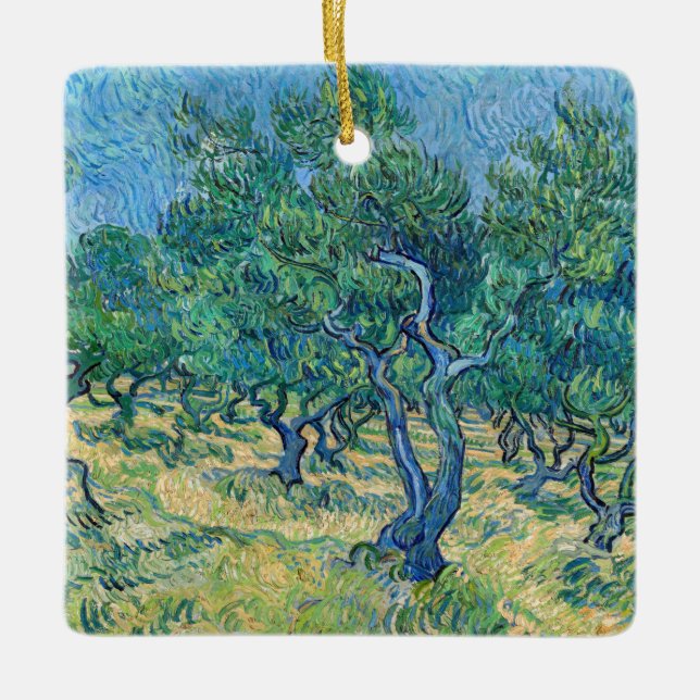 Vincent van Gogh - Olive Grove Keramikornament (Vorderseite)