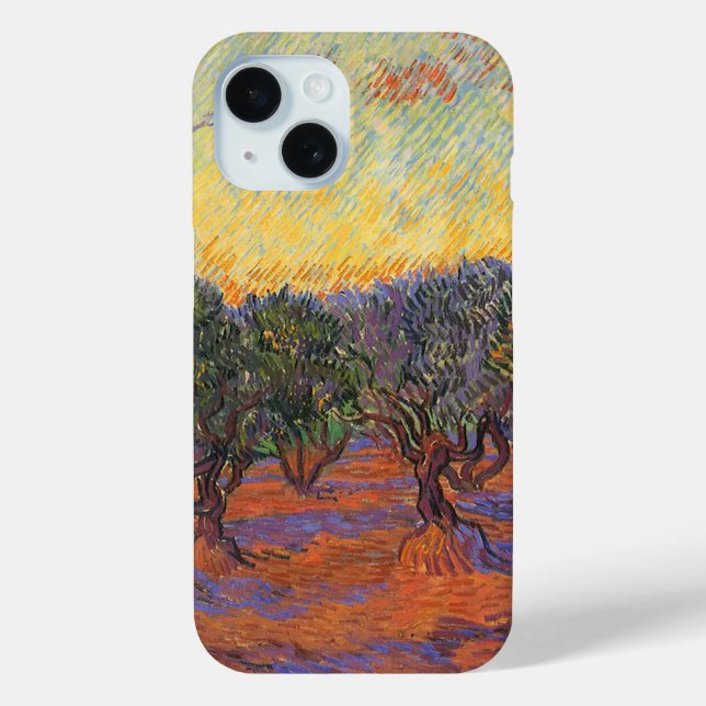 Vincent van Gogh - Olive Grove, Orange Sky title_seo2 (Rückseite)